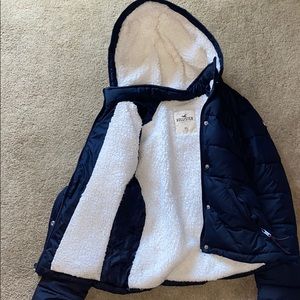 Sherpa Lined Puffer Hollister Jacket